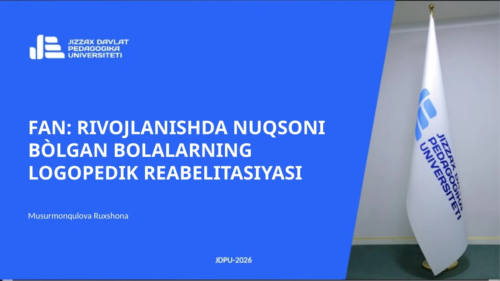 MUJASSAM (MURAKKAB) NUQSON TUSHUNCHASI
