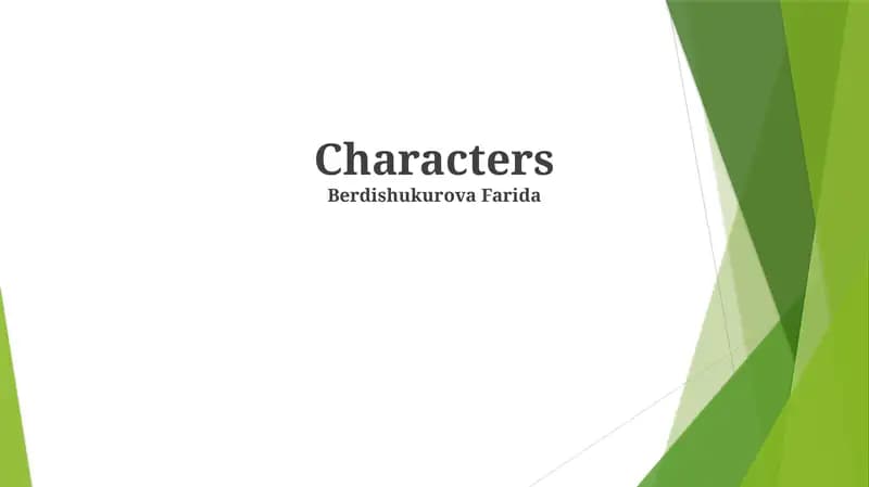 Character Archetypes