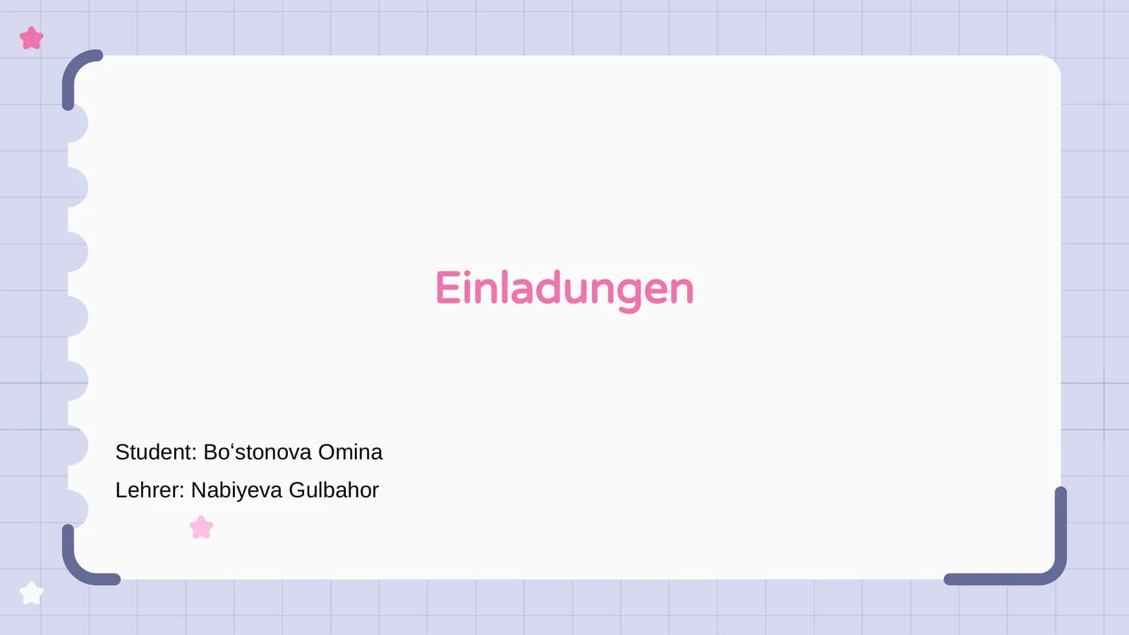 Einladungen