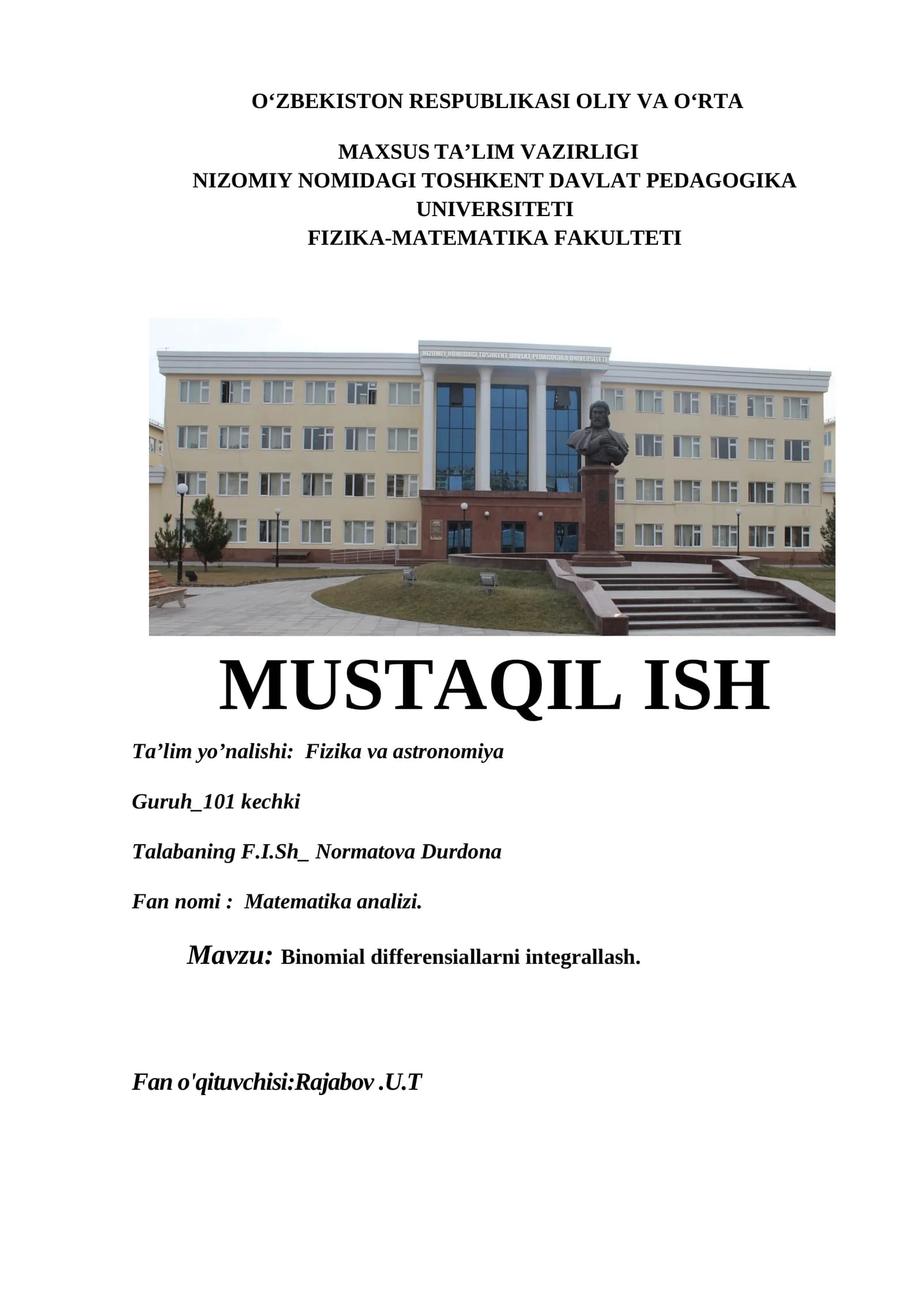 Matematika analizi