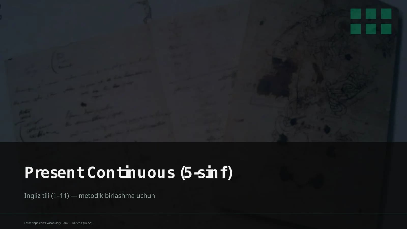 Present Continuous (5-sinf)