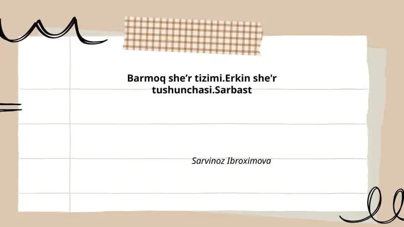 Barmoq sheʼr tizimi