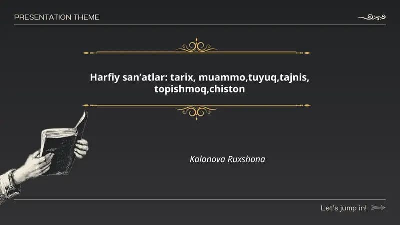 Harfiy sanʼatlar