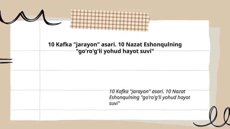 Kafka "Jarayon"