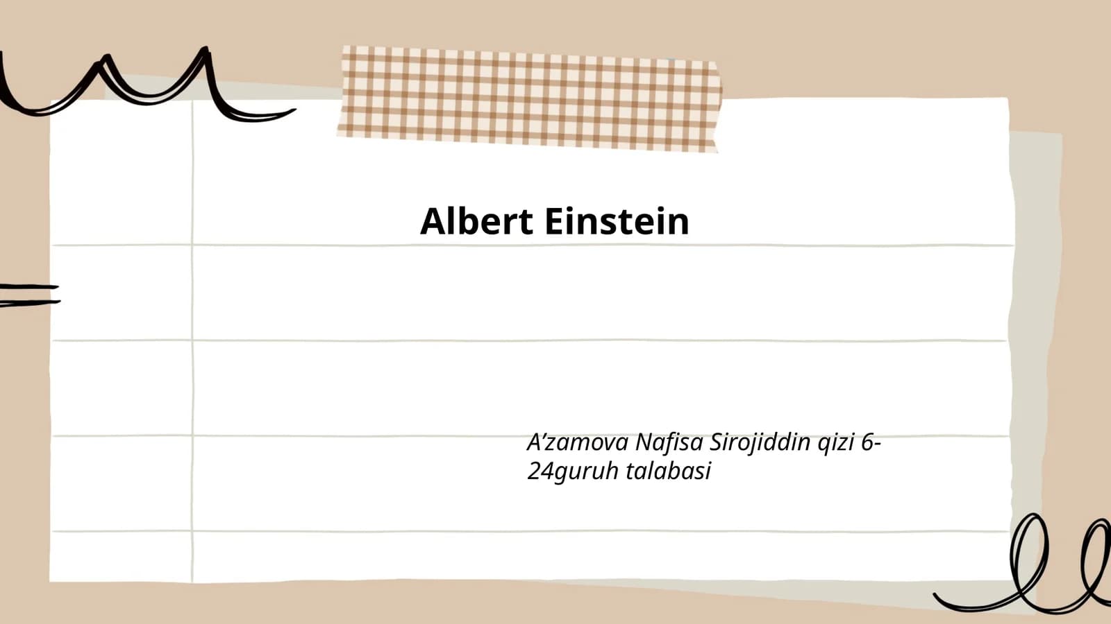 Albert Einstein