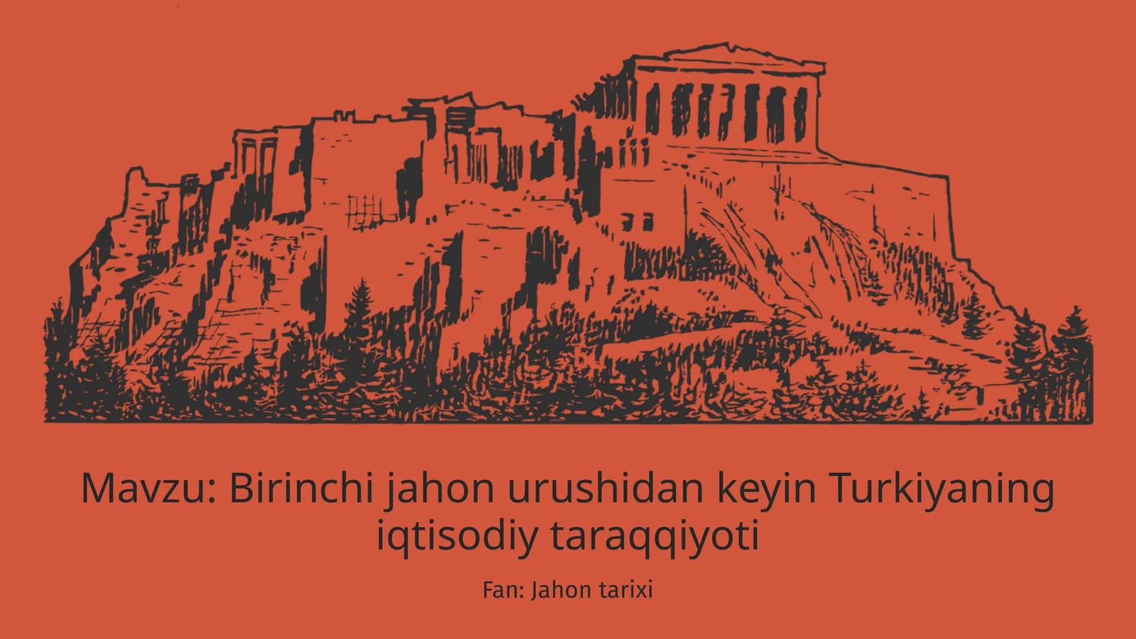 Birinchi jahon urushidan keyin Turkiya