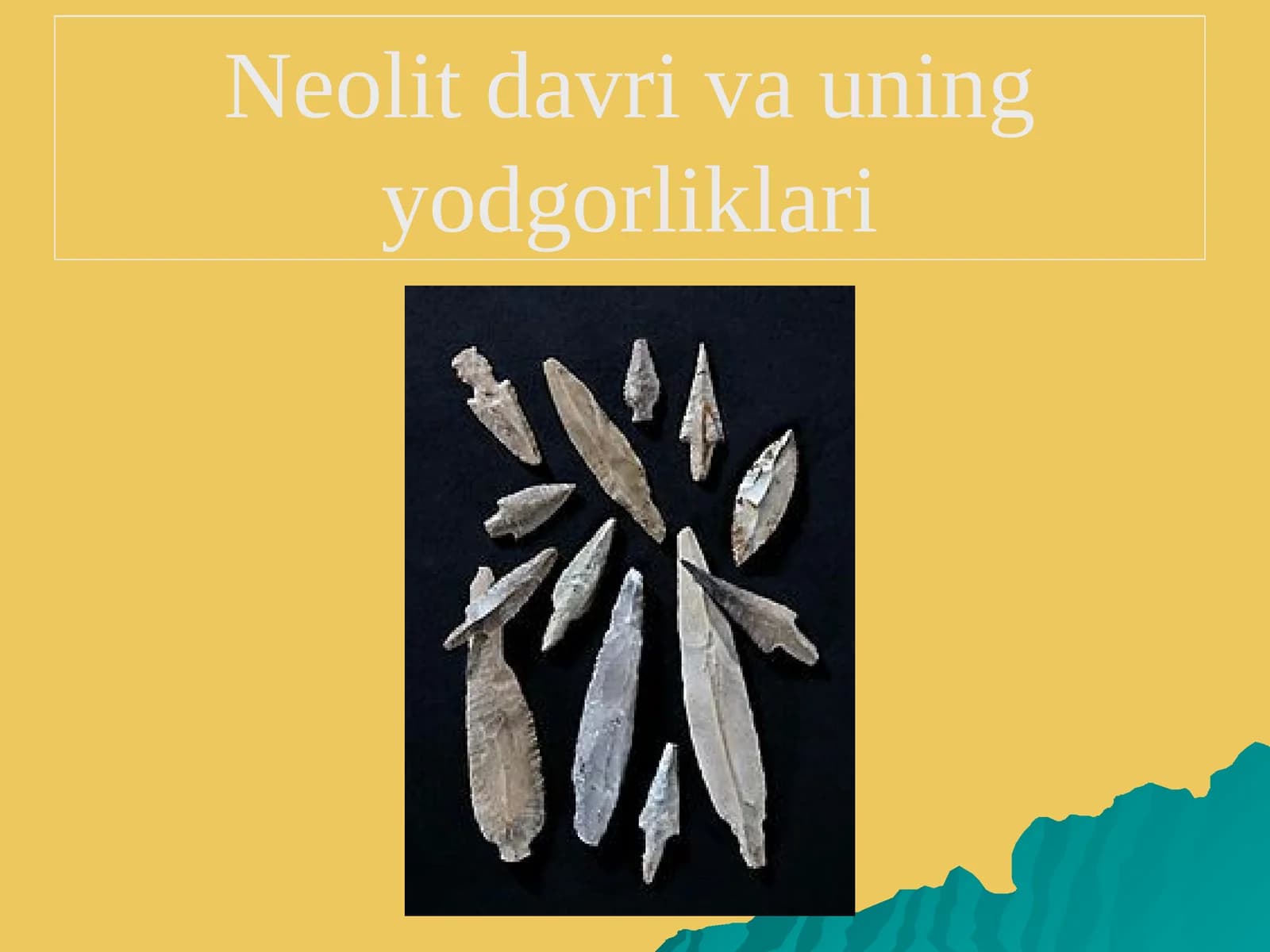 Neolit  davri va  uning yodgorliklari