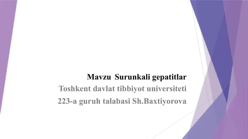 Surunkali gepatit