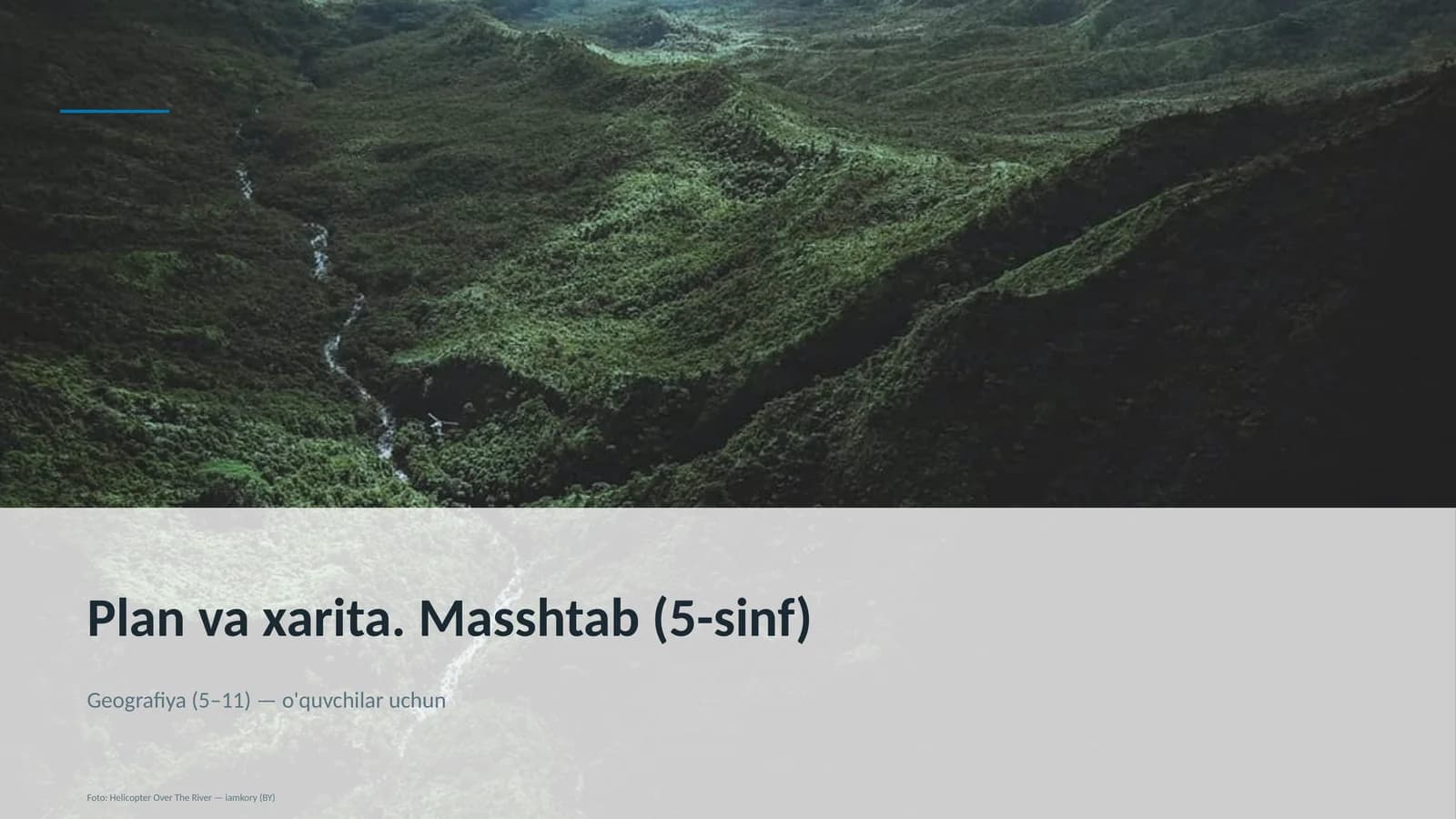 Plan va xarita. Masshtab (5-sinf)