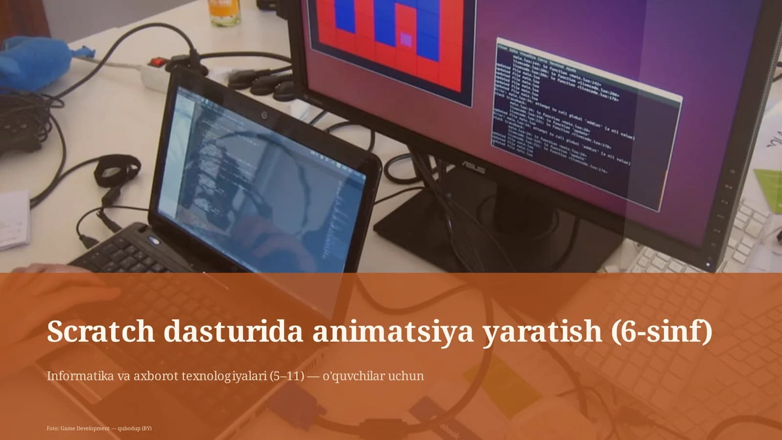 Scratch dasturida animatsiya yaratish (6-sinf)