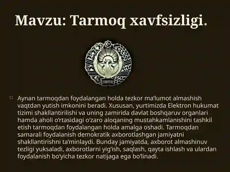 Tarmoq xavfsizligi