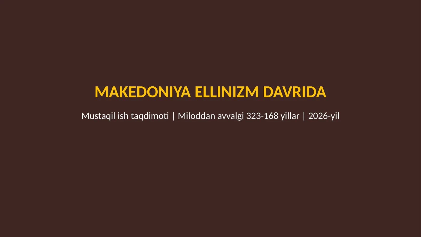 Makedoniya ellinizm davrida