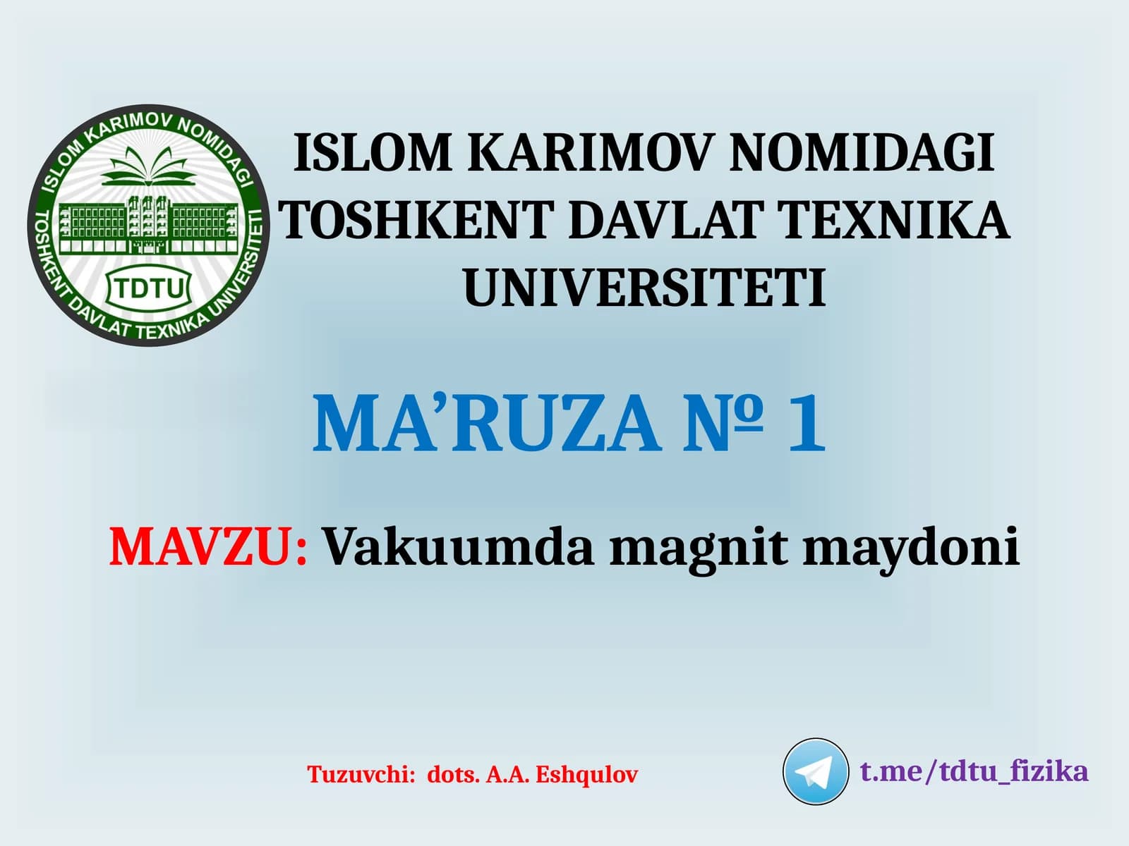Vakuumdamagnitmaydoni