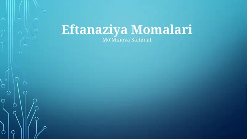 Eftanaziya Momalari
