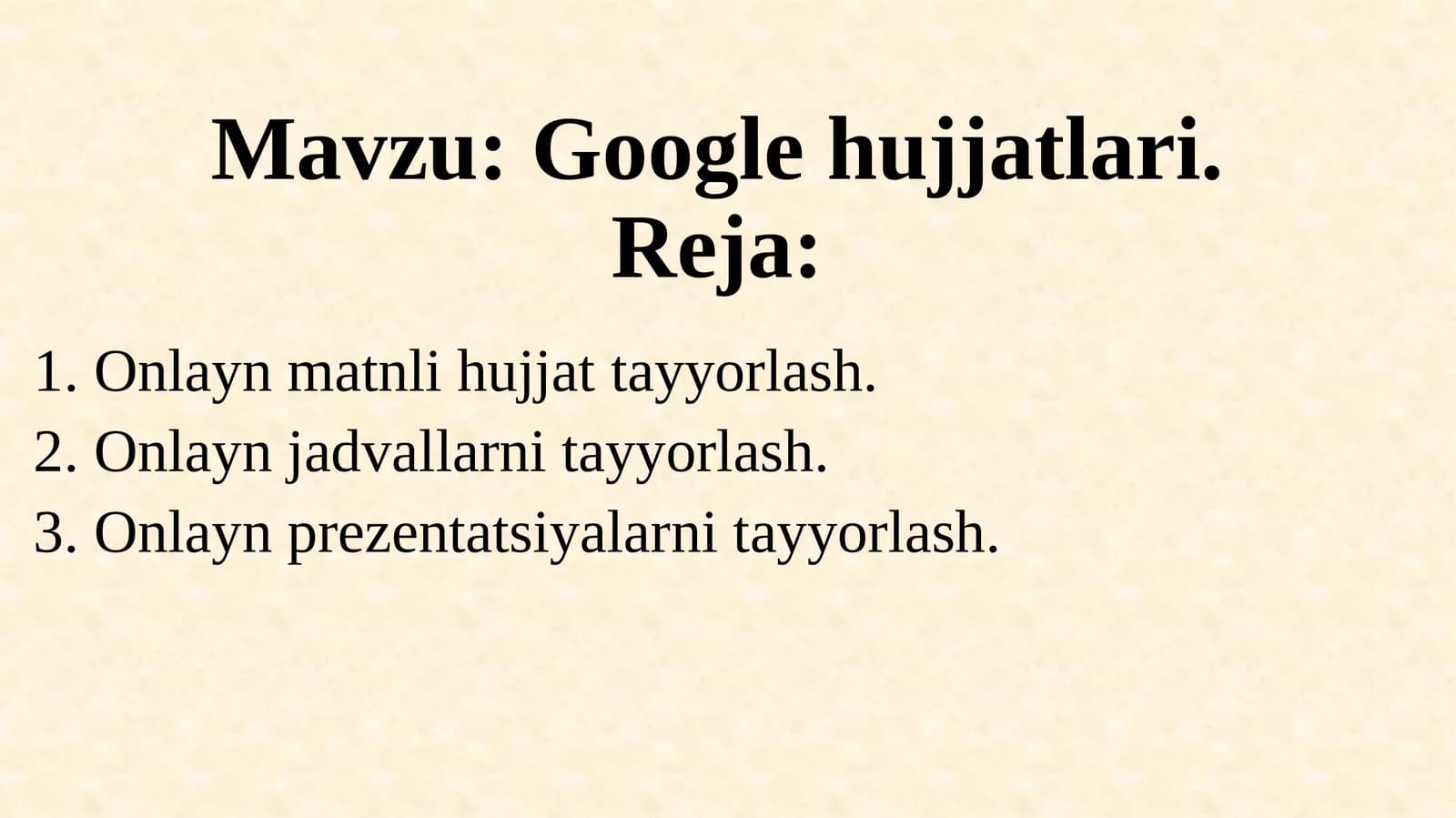 Google hujjatlari