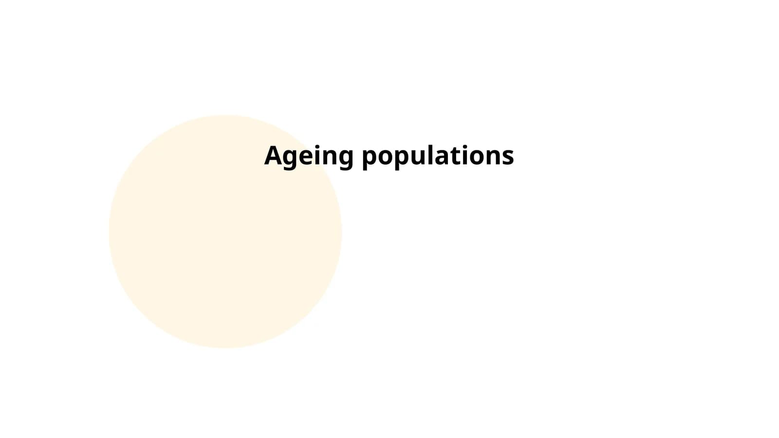 Ageing populations