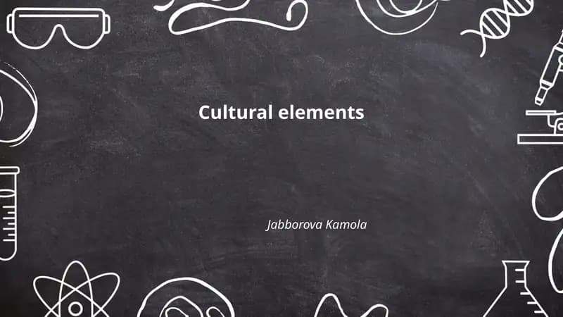 Cultural elements
