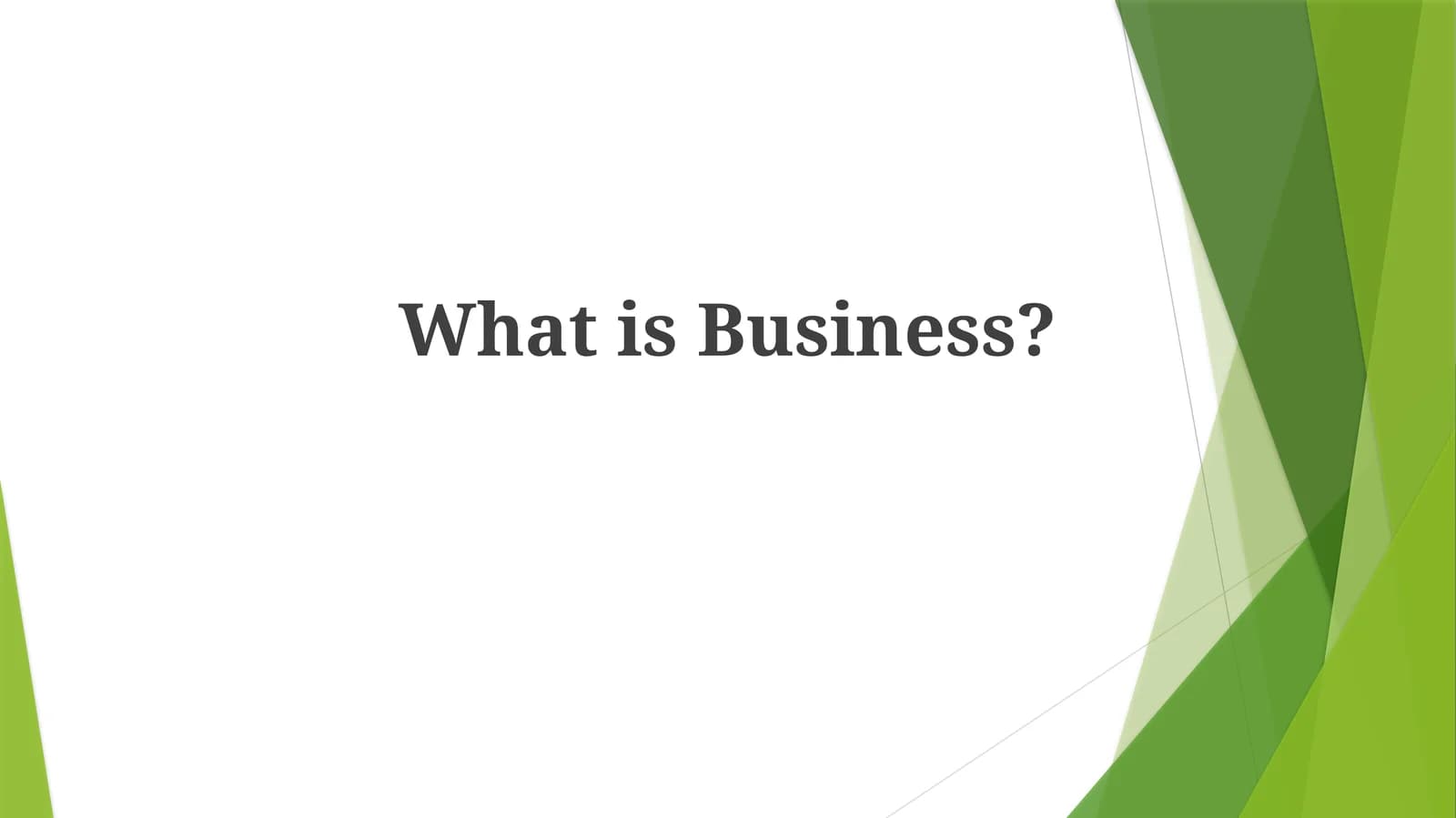 Business Activities