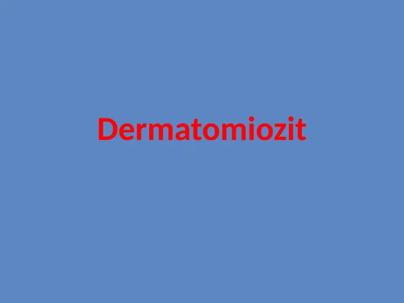 Dermatomiozit