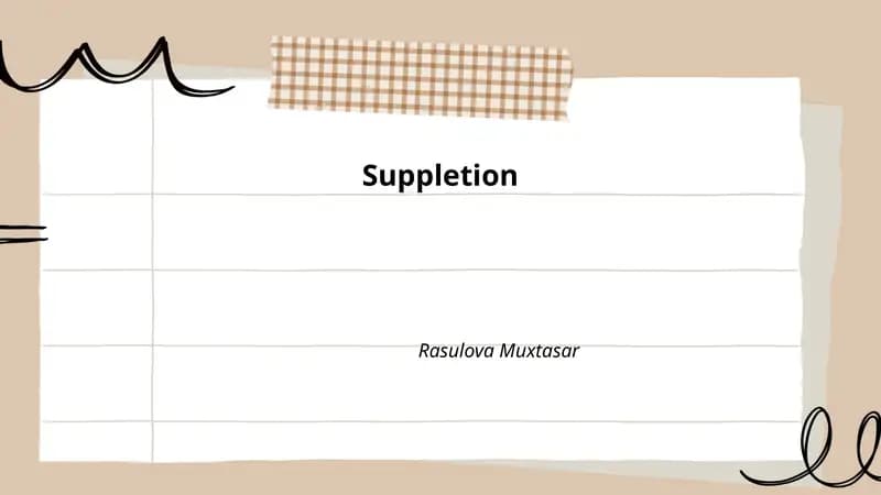 Suppletion