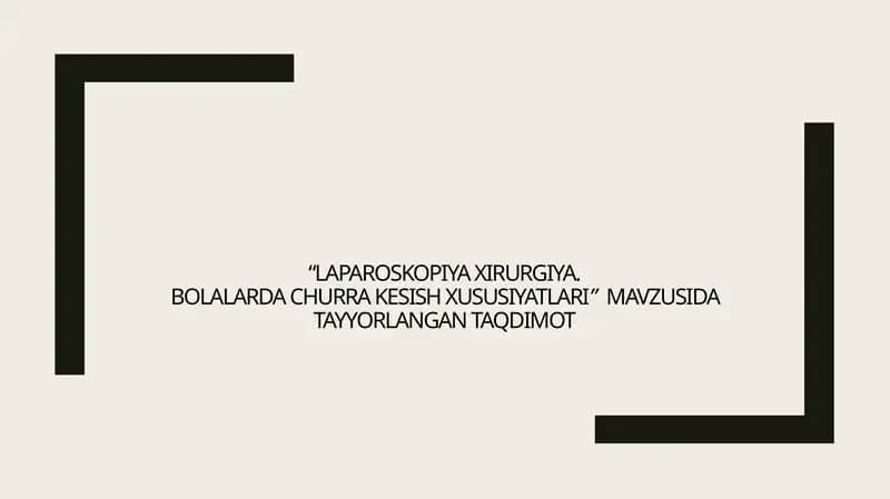 Laparoskopik xirurgiya