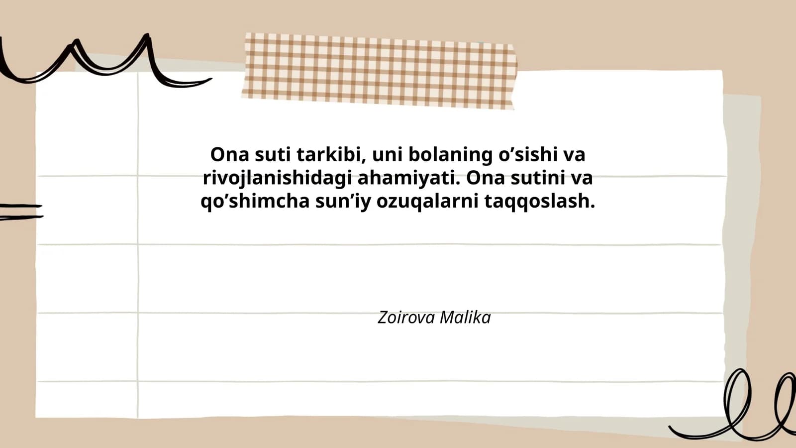 Ona suti tarkibi va uning xususiyatlari