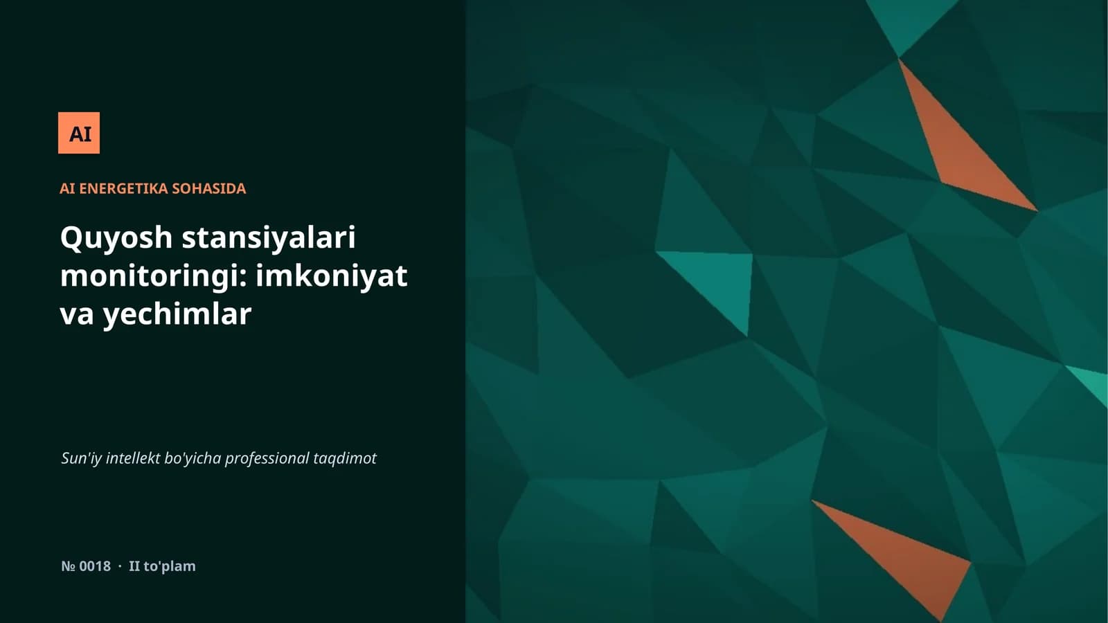 AI ENERGETIKA SOHASIDA