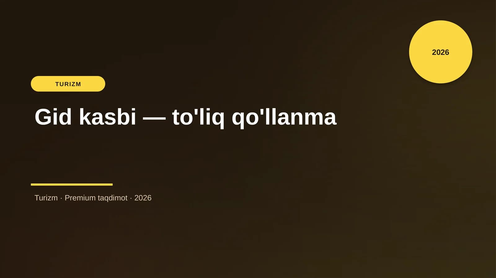 Gid kasbi — to'liq qo'llanma