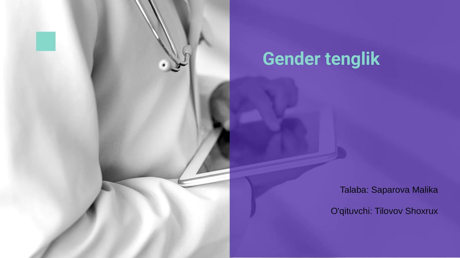 Gender tenglik