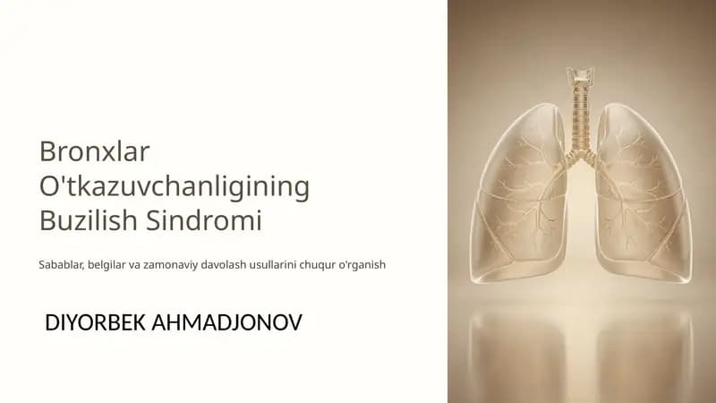 Bronxlar O'tkazuvchanligining Buzilish Sindromi