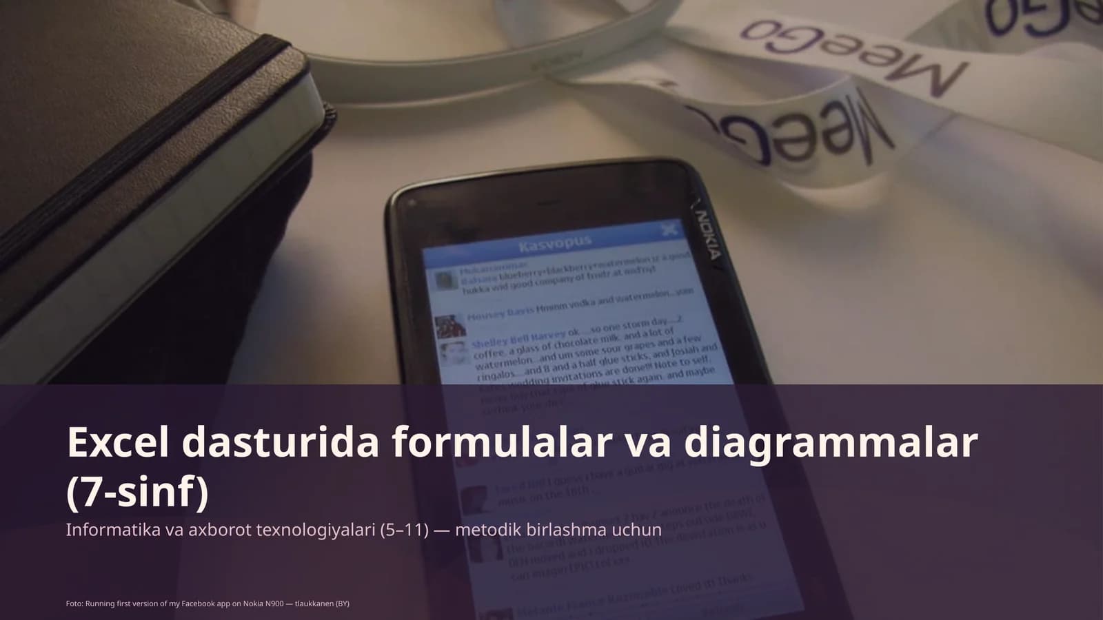 Excel dasturida formulalar va diagrammalar (7-sinf)