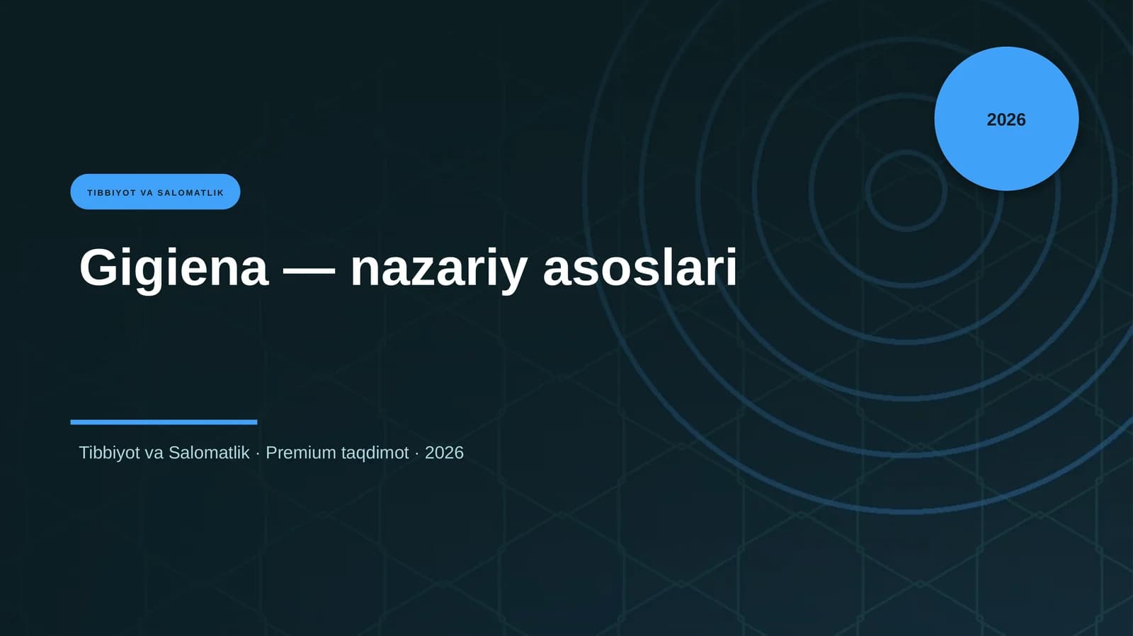 Gigiena — nazariy asoslari