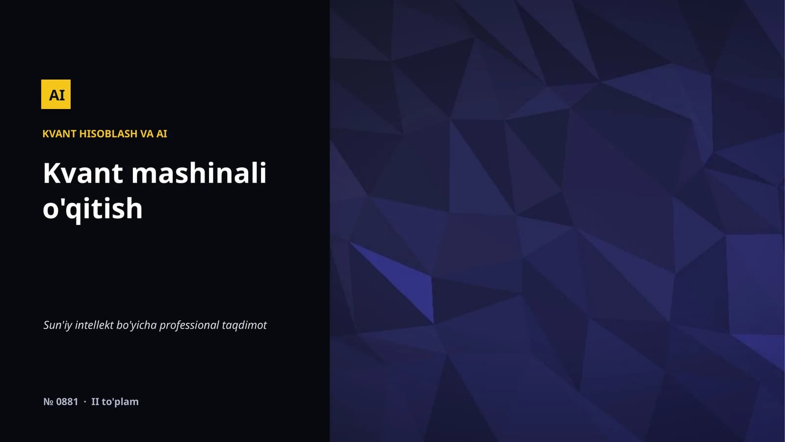 KVANT HISOBLASH VA AI