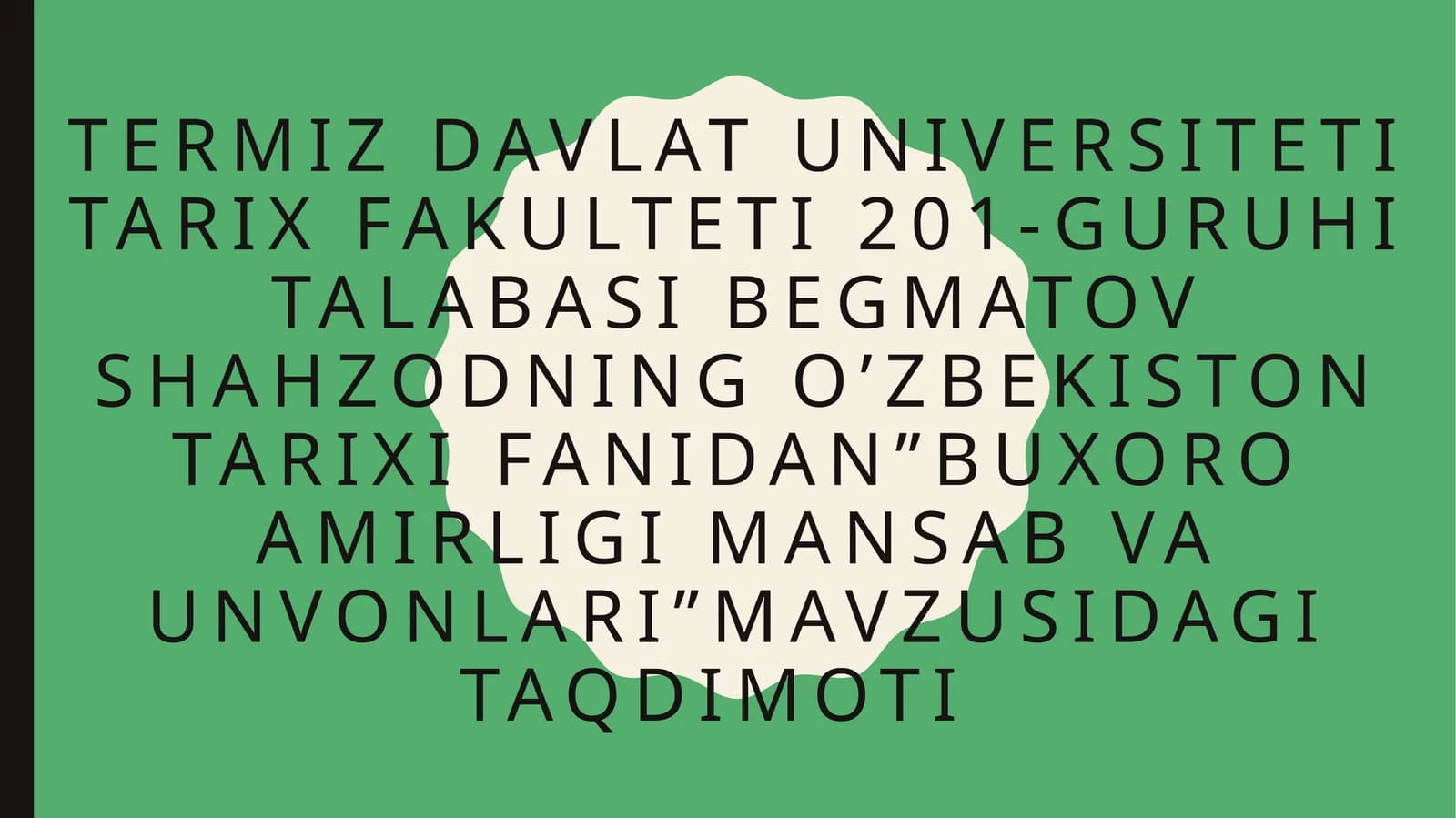 Buxoro Amirligi Mansab va Unvonlari