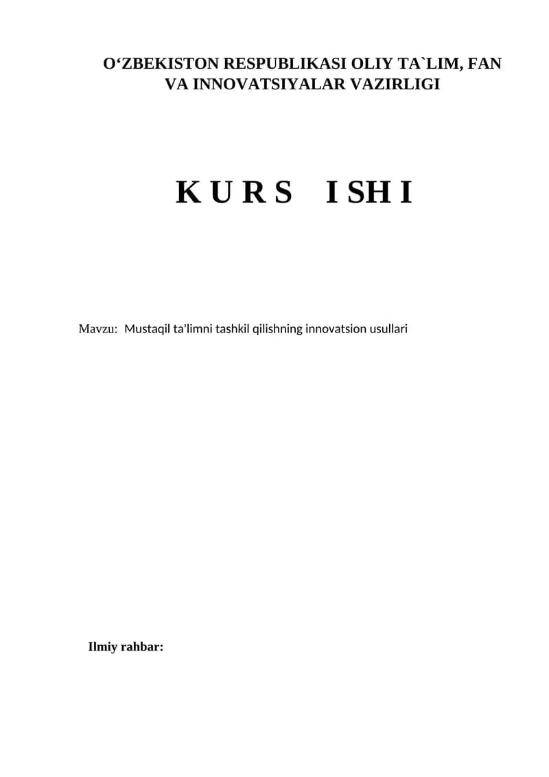 Kurs ishi
