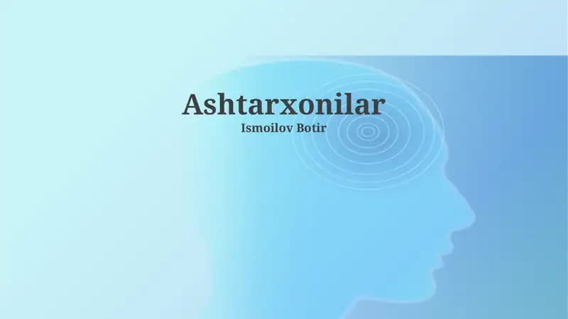Ashtarxonilar