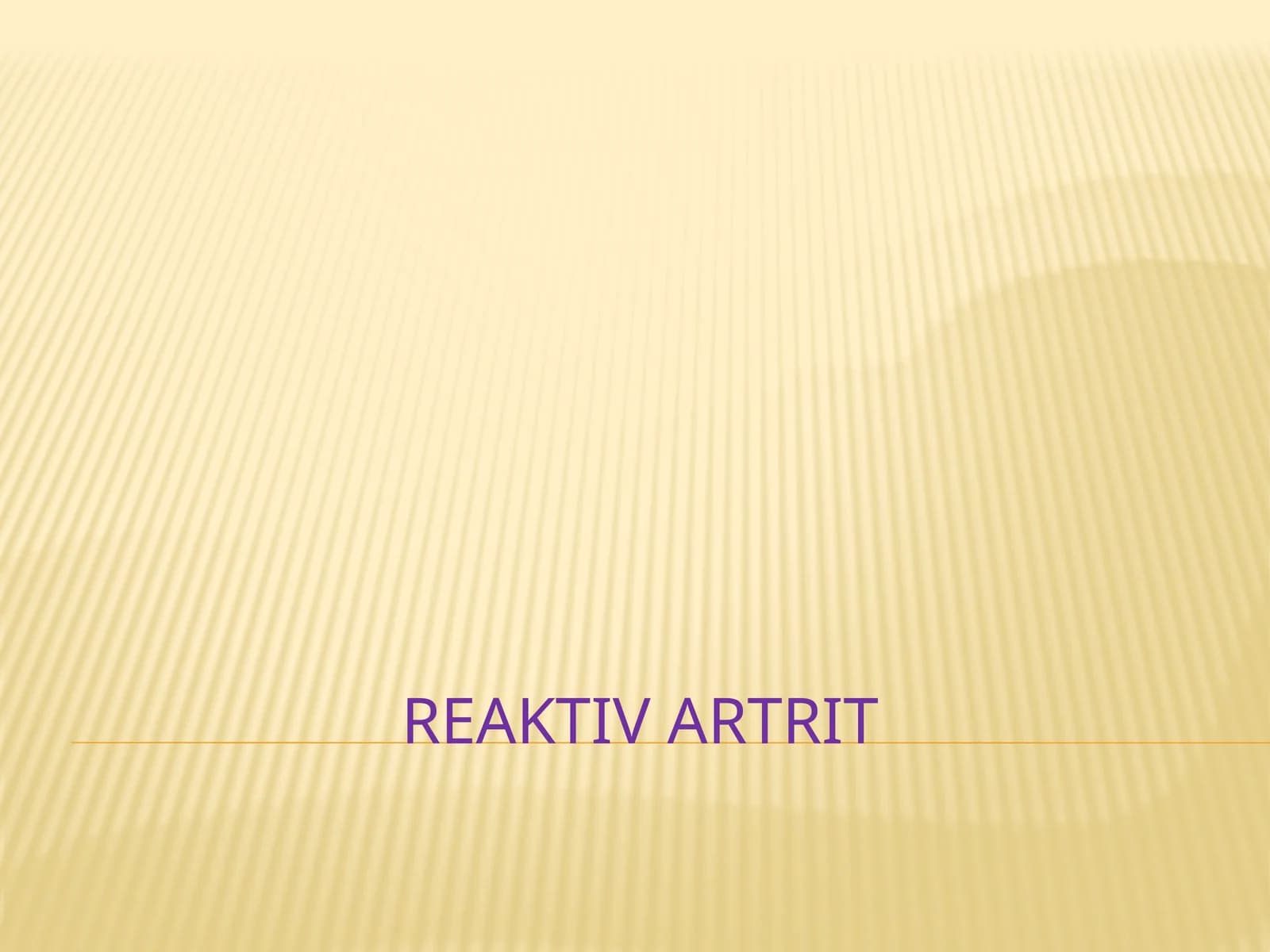 REAKTIV ARTRIT