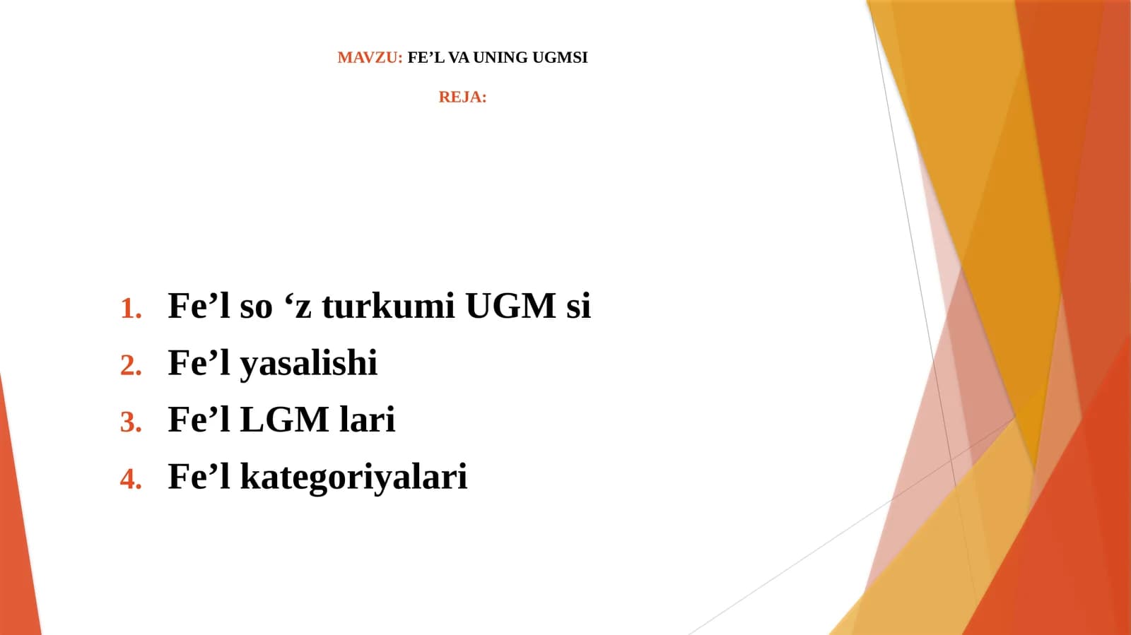 FE’L VA UNING UGMSI