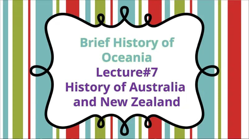 Brief History of Oceania