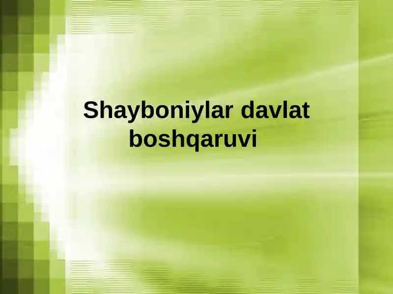 Muhammad Shayboniyxon