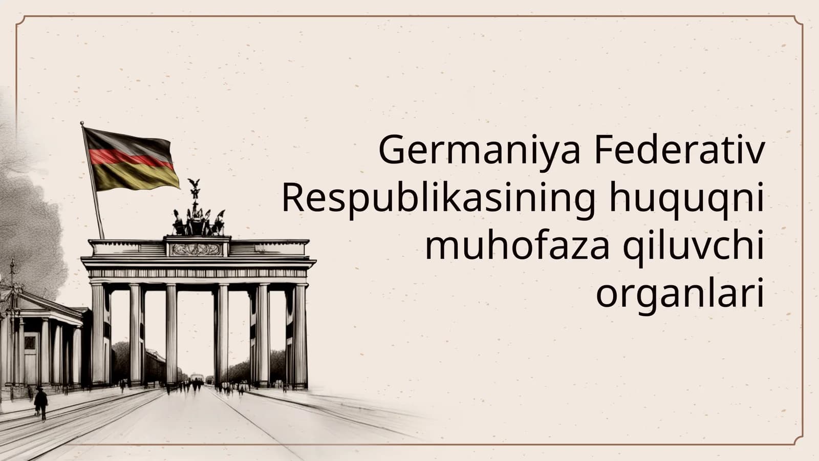 Germaniya Federativ Respublikasining huquqni muhofaza qiluvchi organlari