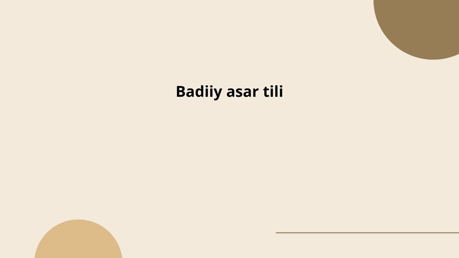 Badiiy asar tili