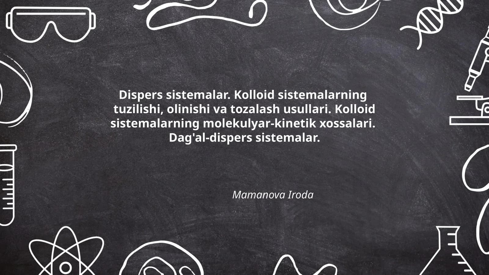 Dispers sistemalar