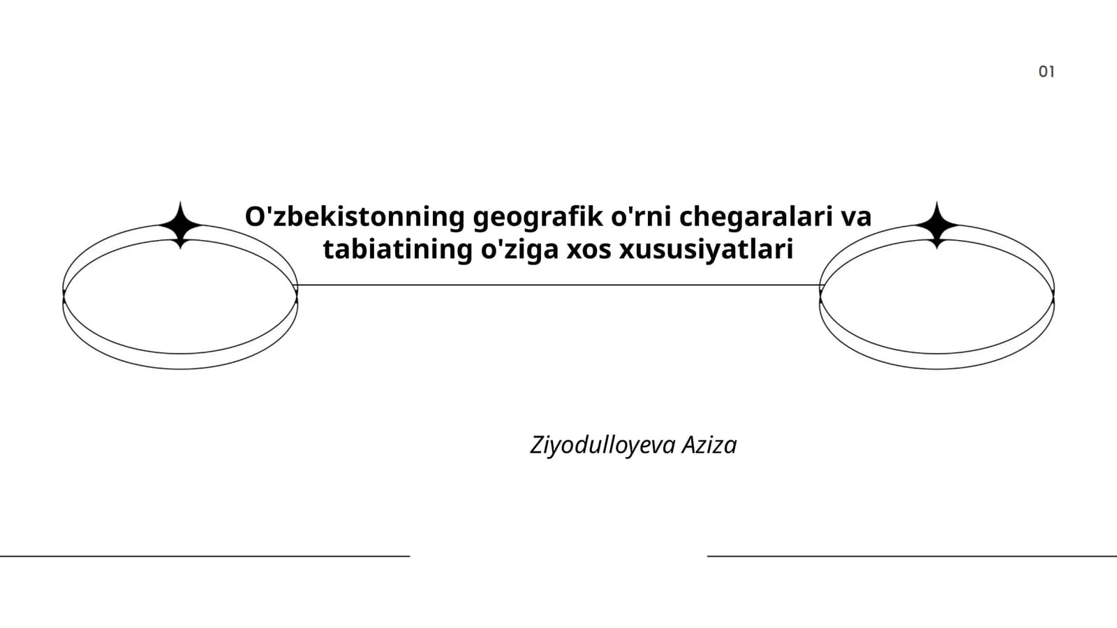 O'zbekistonning geografik o'rni chegaralari va tabiatining o'ziga xos xususiyatlari