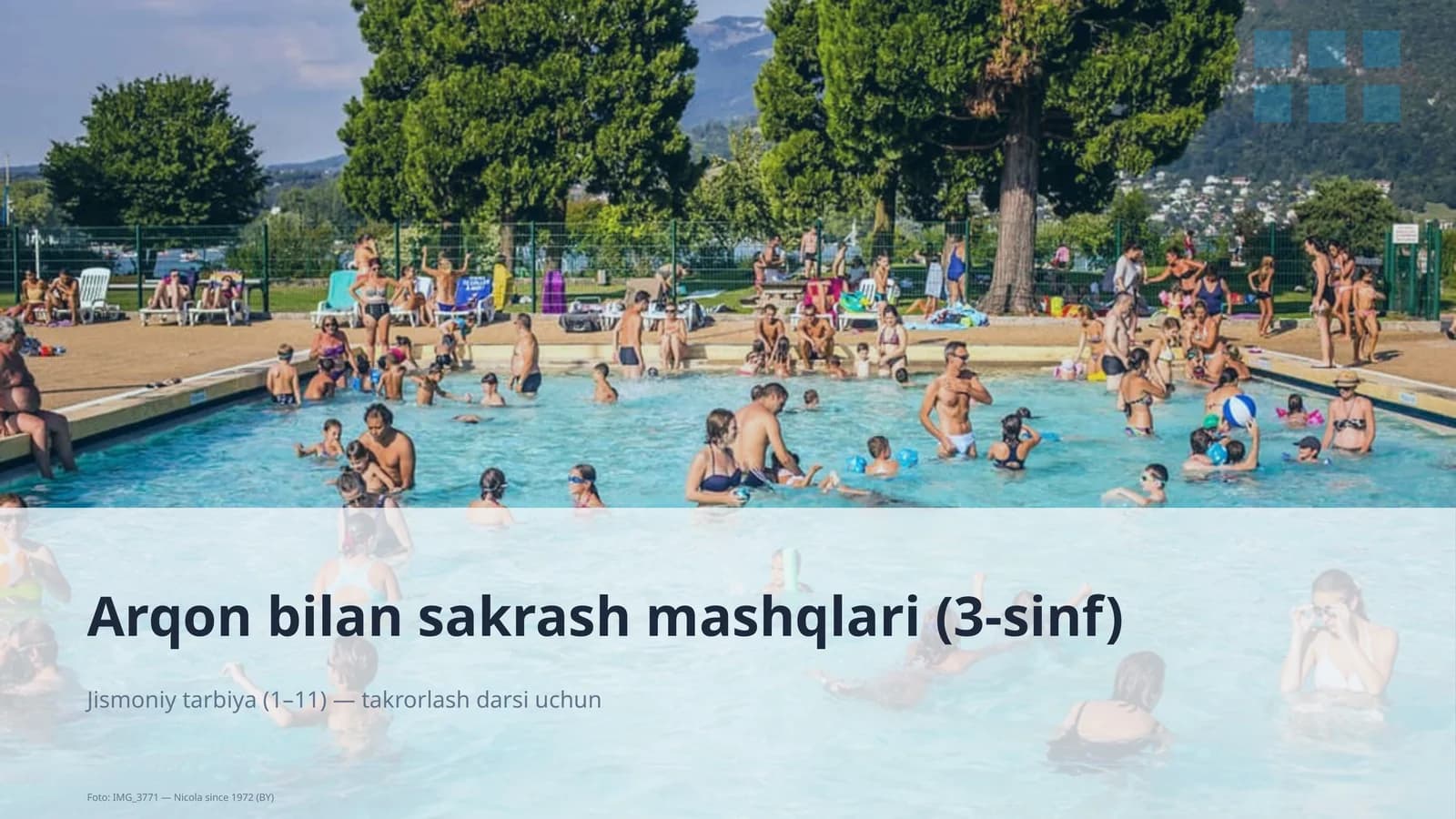 Arqon bilan sakrash mashqlari (3-sinf)