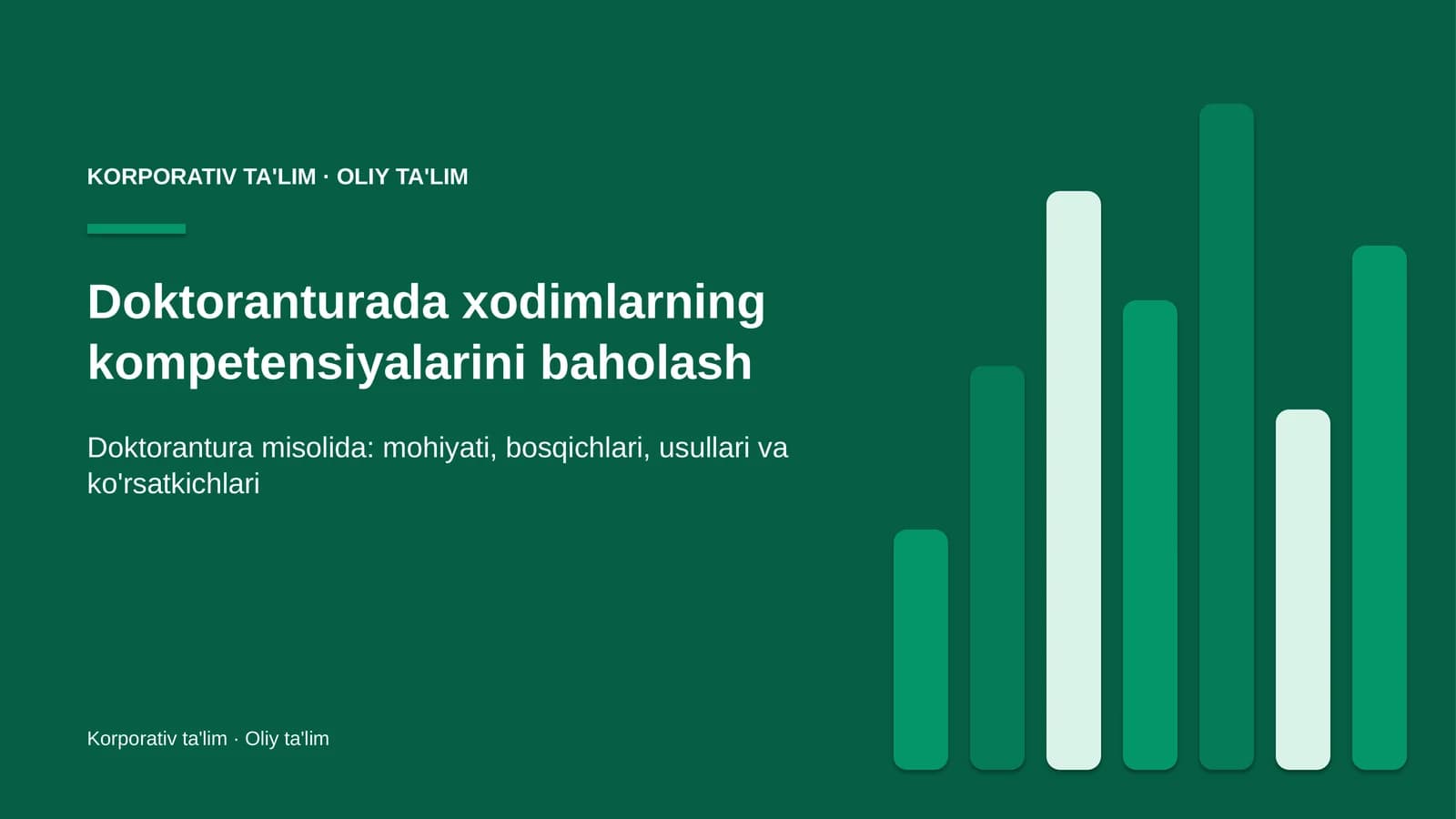 Xodimlar kompetensiyalarini baholash: mohiyati