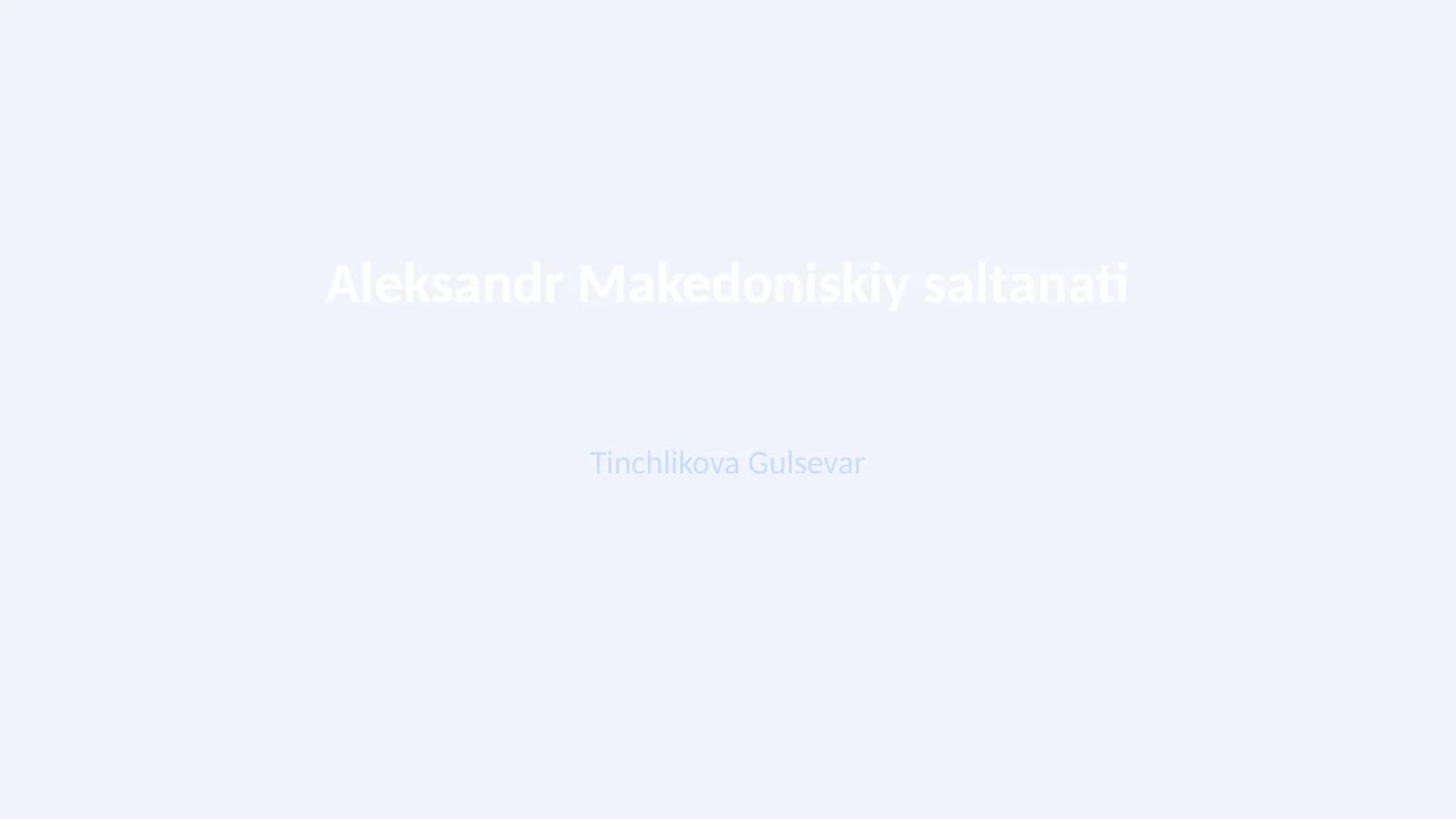 Aleksandr Makedoniskiy saltanati