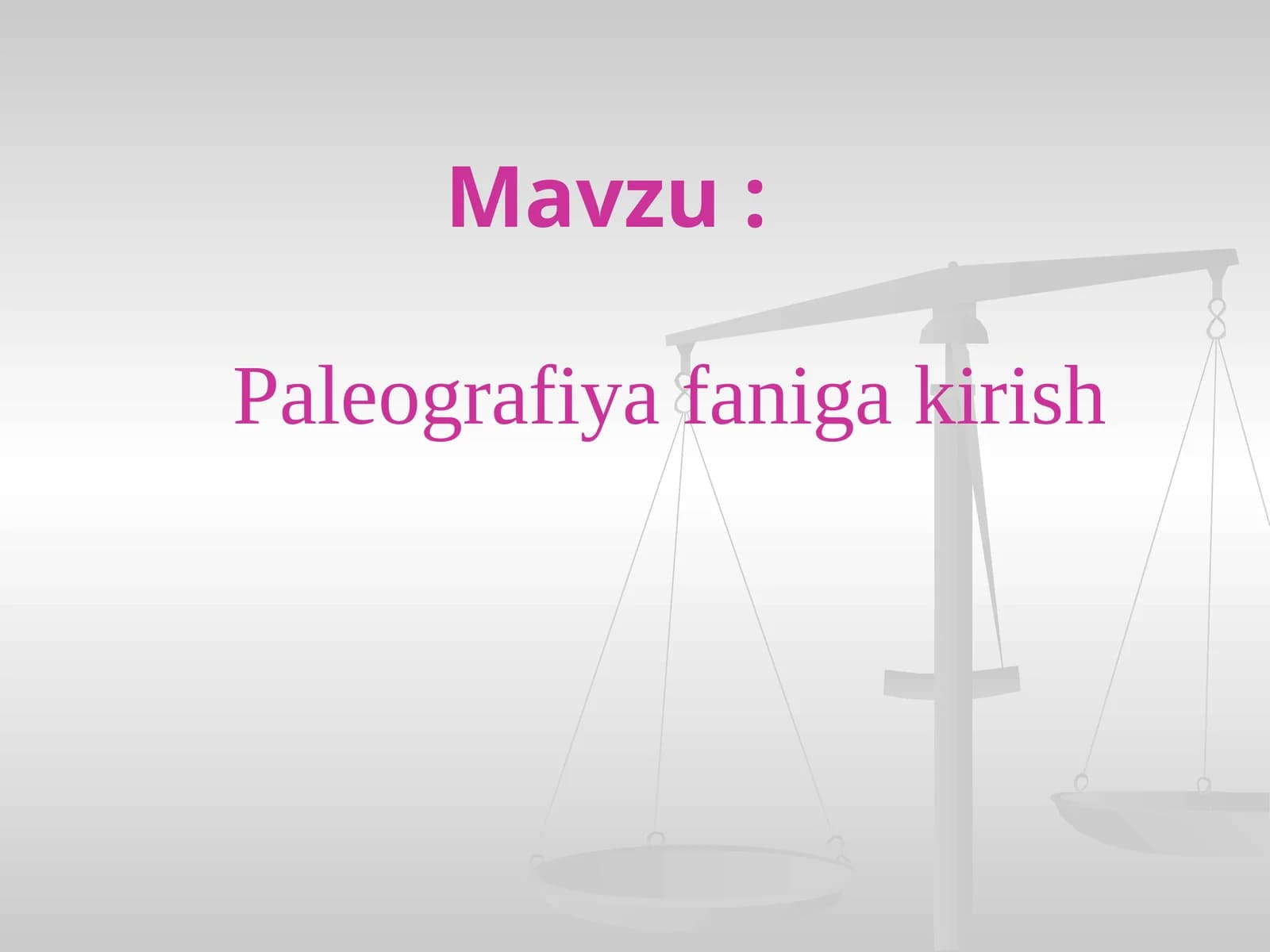 Paleografiyafanigakirish