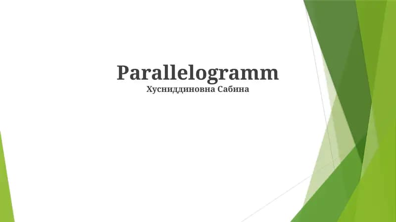 Parallelogramm