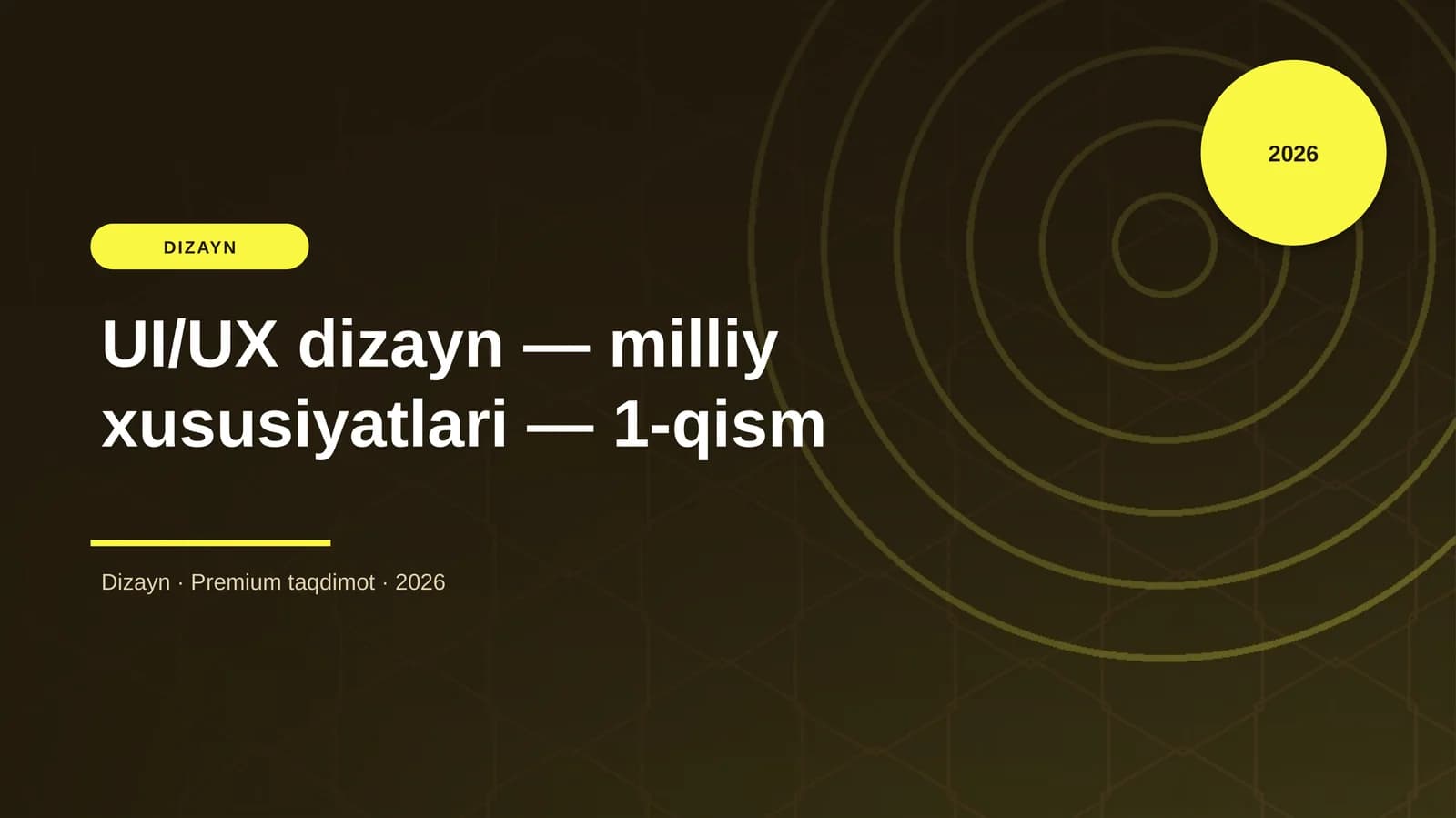 UI/UX dizayn — milliy xususiyatlari — 1-qism